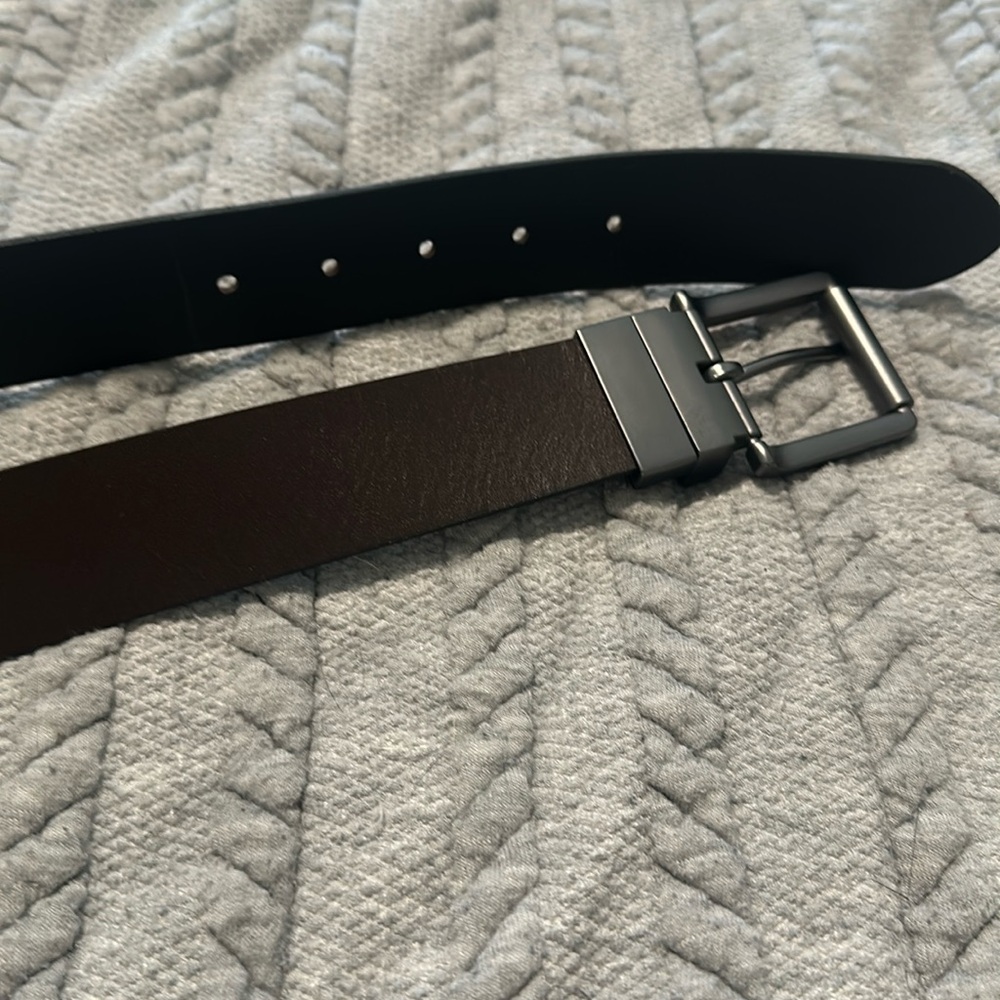 Reversible men’s belt black brown